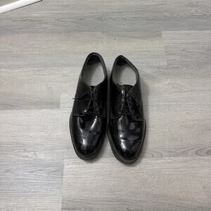 Capps Air Lite, Men’s High Gloss Oxford Dress Shoes, Black, Men’s Size 10.5, USA